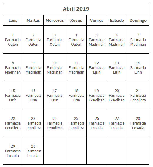 farmacia abril 2019 ga